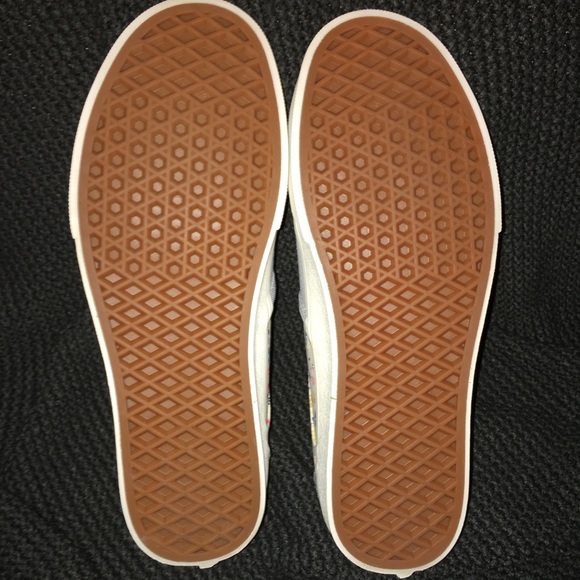 NWT Vans Asher Stripes/Floral women’s slip on shoe - Picture 6 of 8